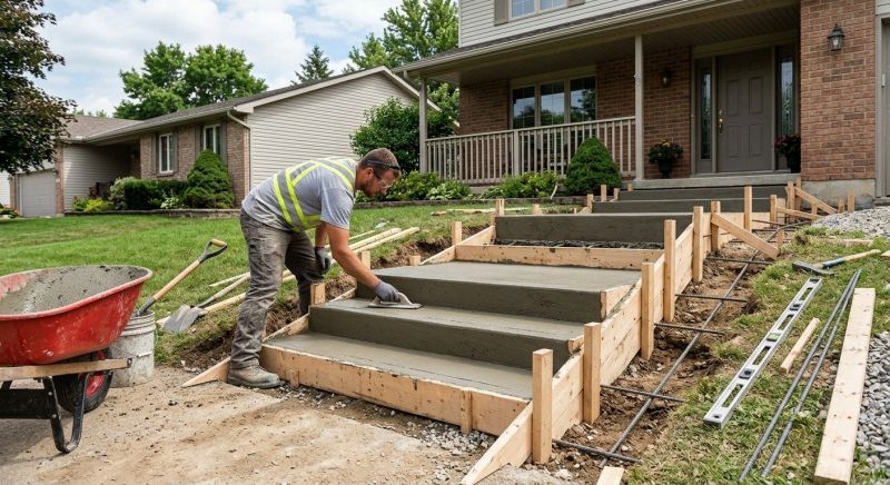 Concrete Steps Pouring in Sacramento, CA