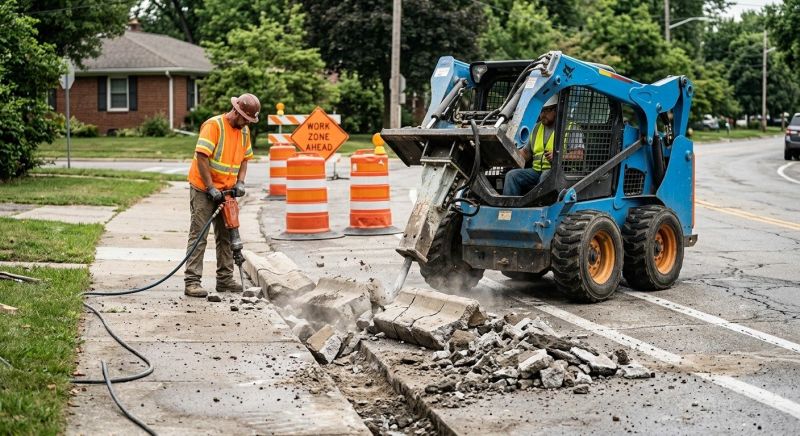 Concrete Curb Removal in Corpus Christi, TX