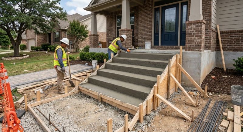 Concrete Stairs Installation in Sacramento, CA