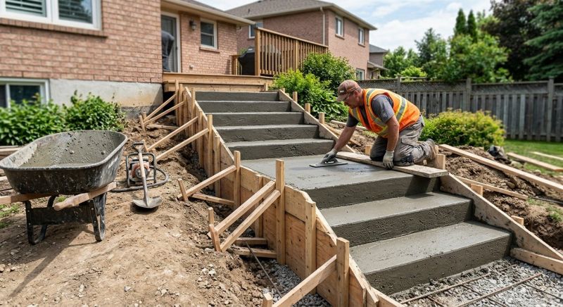 Concrete Steps Pouring in Salt Lake City, UT