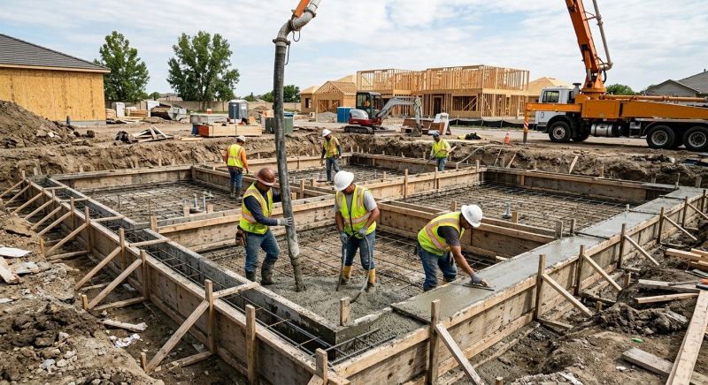 Foundation Pouring in Fort Worth, TX
