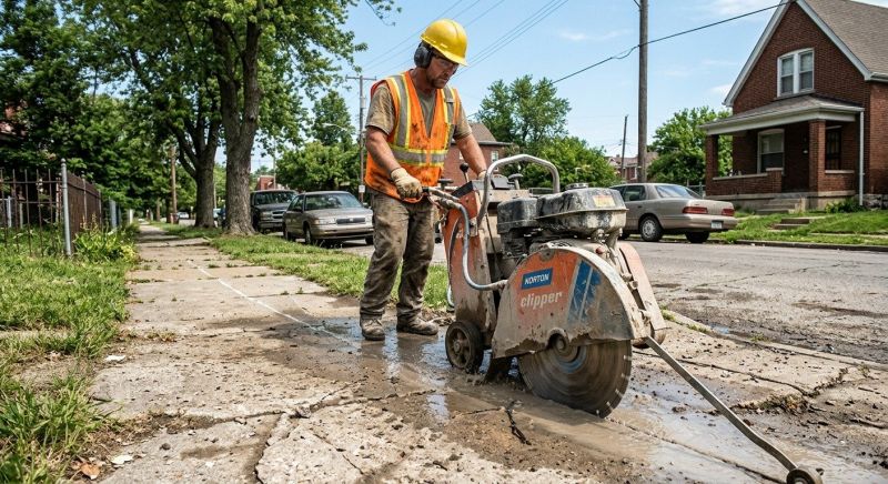 Sidewalk Cutting in Corpus Christi, TX