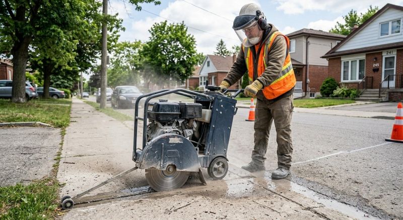 Sidewalk Cutting in Corpus Christi, TX